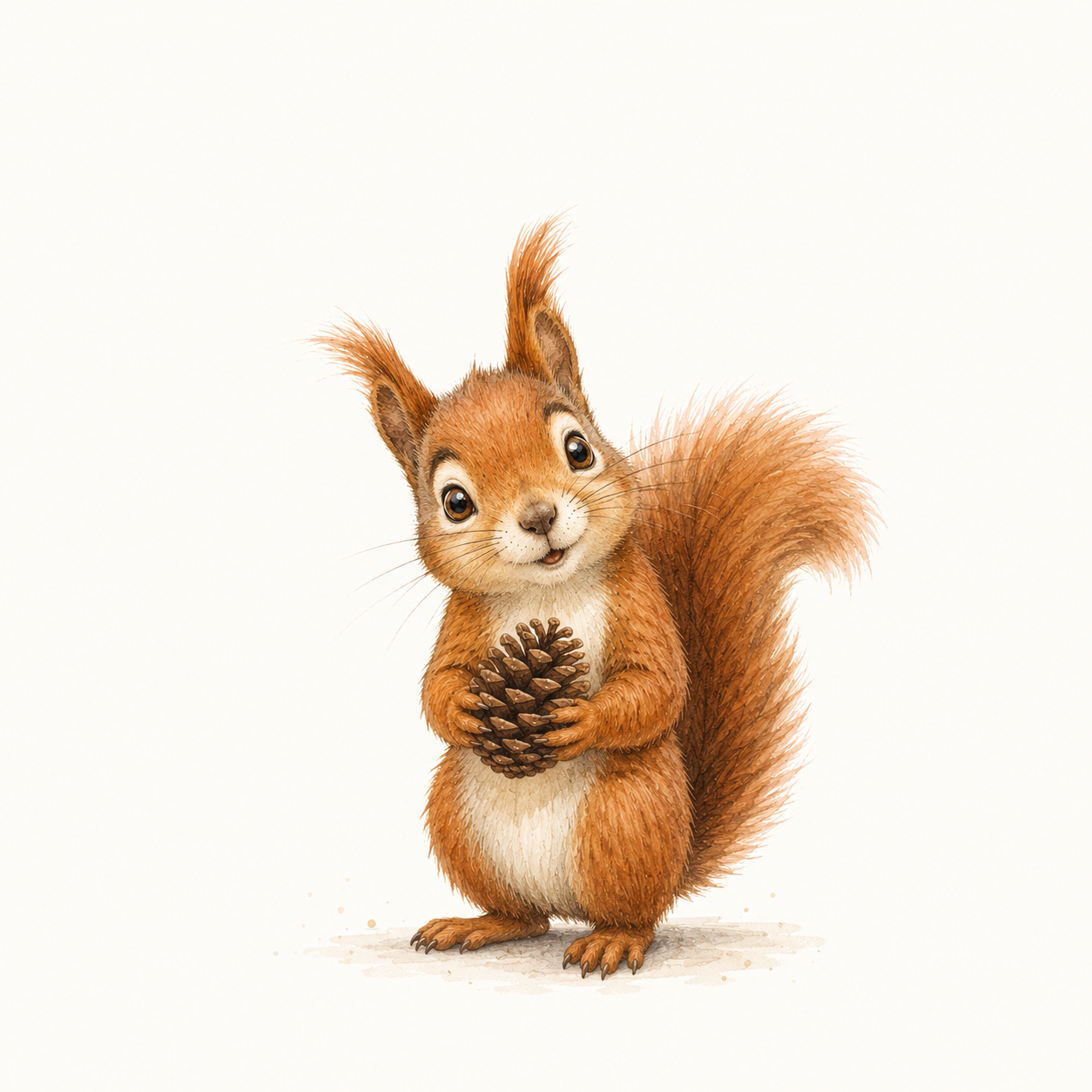 Maskot ekorre Perry